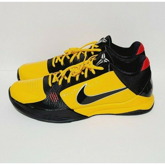 NEW Nike Kobe 5 Protro Bruce Lee Basketball Shoes CD4991-700 Size 18 Black Yello
